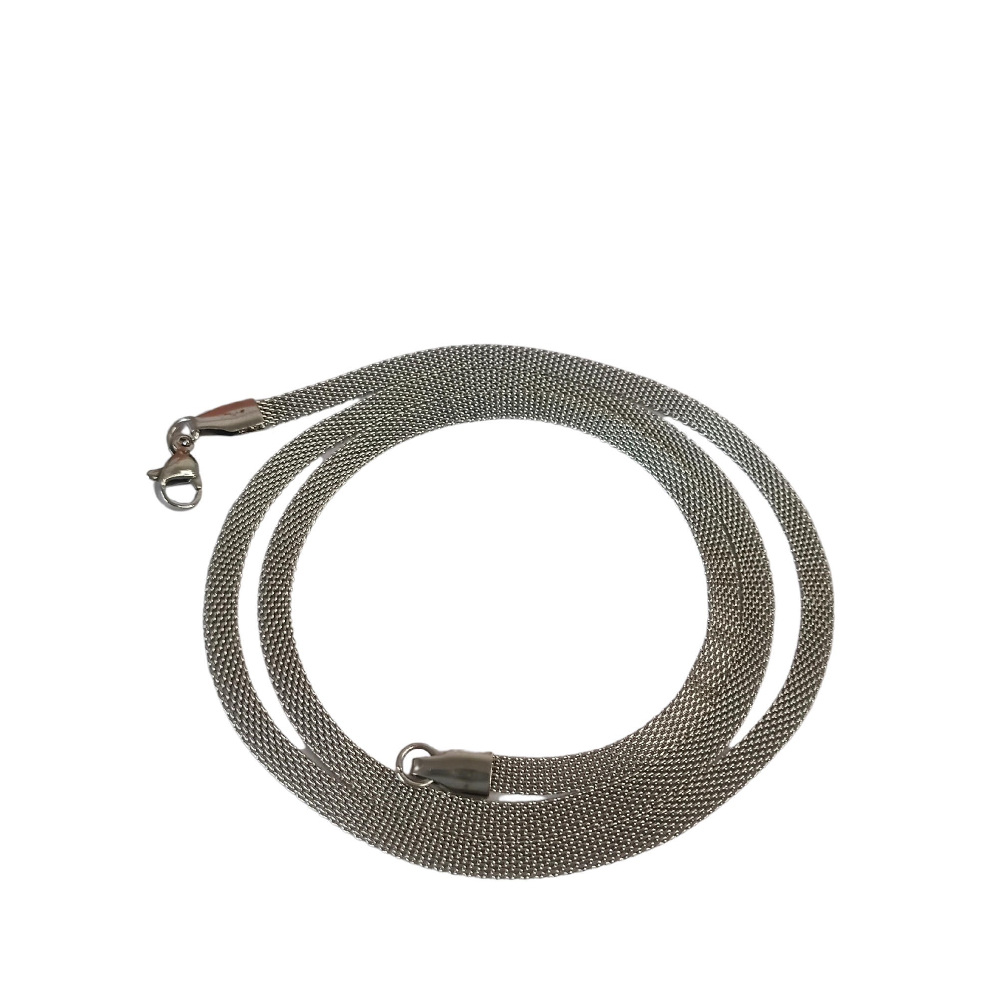 Stainless Steel Chain for Men – Silver Mesh Necklace
