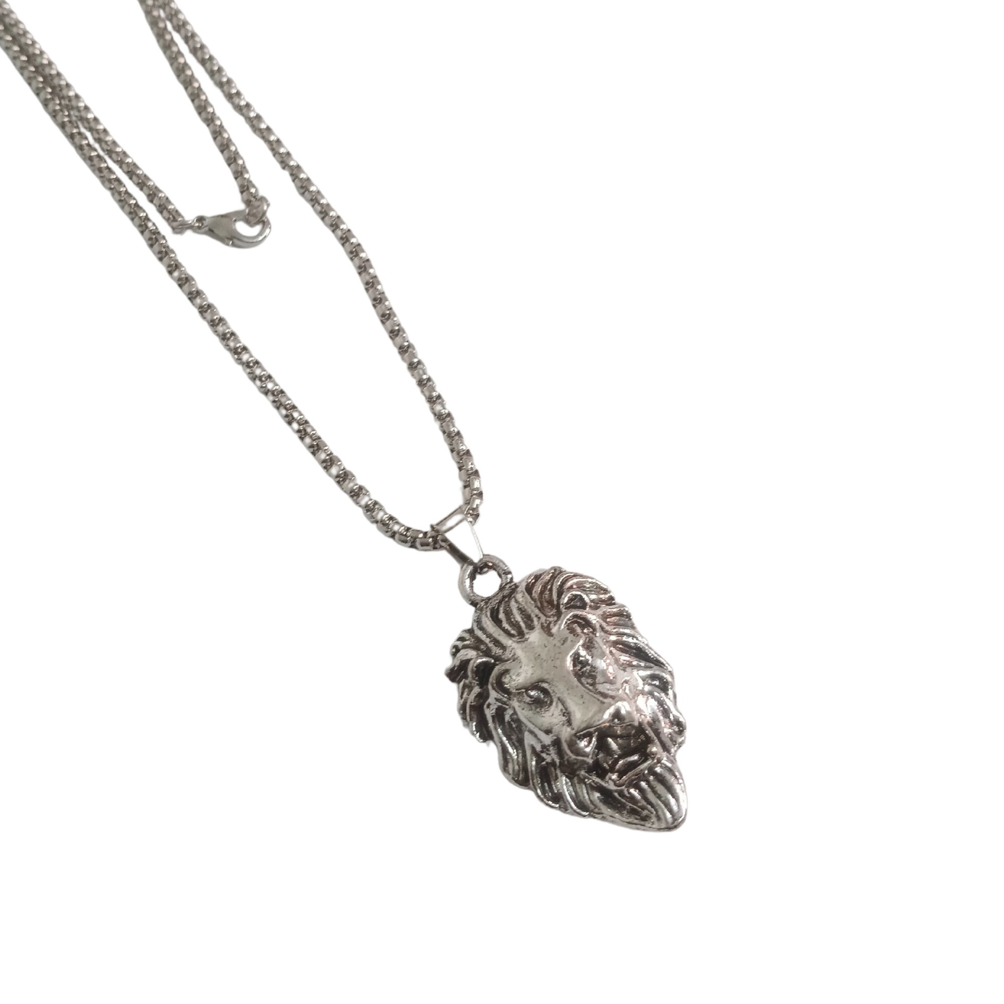 Lion Head Pendant Necklace for Men – Stainless Steel
