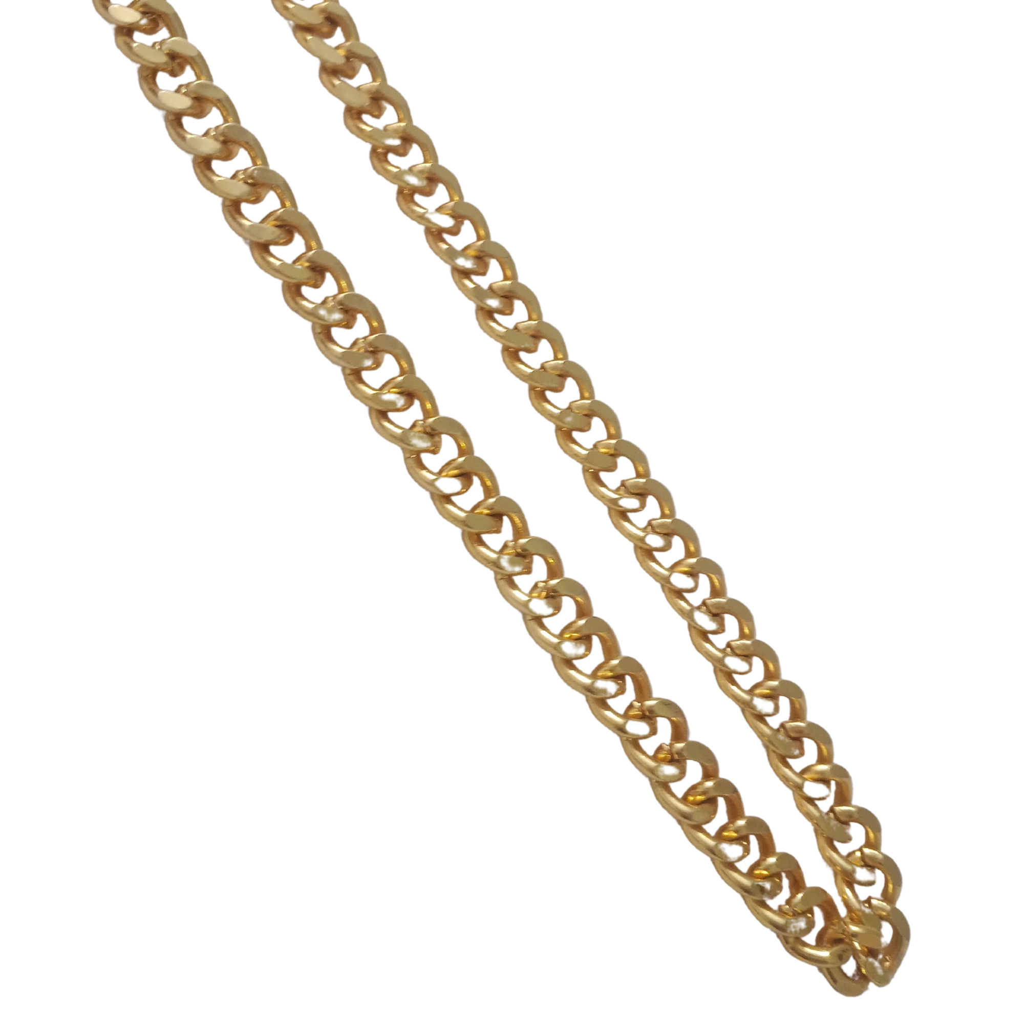Men’s Gold-Plated Curb Chain – Bold Stainless Steel Necklace